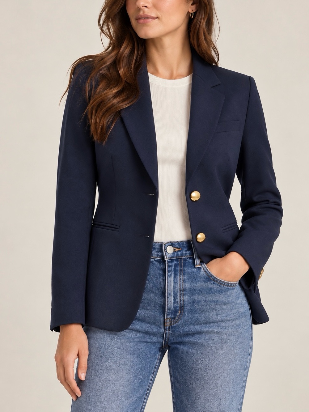 NWT J.Crew Margeaux Four-Season Stretch Blazer Navy Sz 8